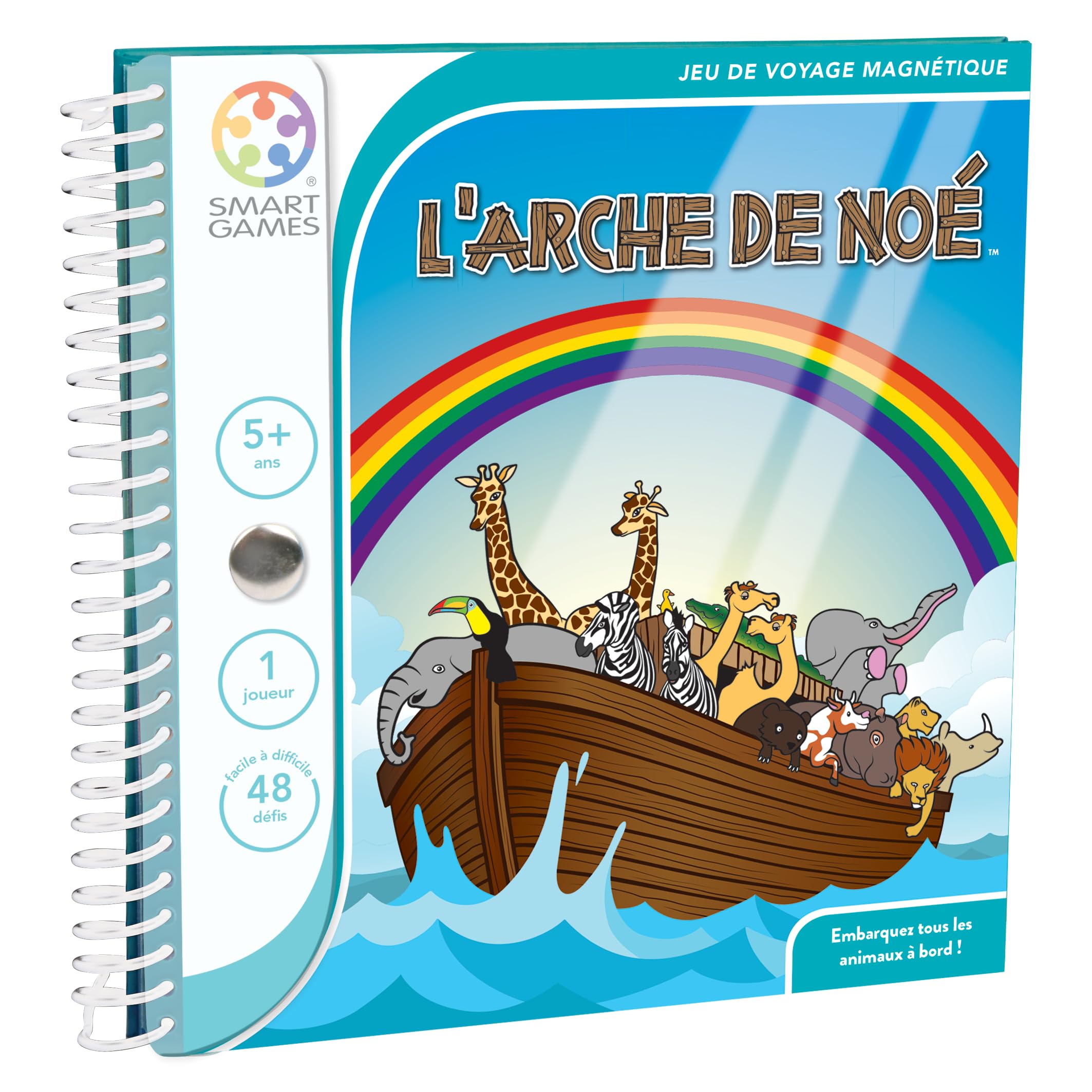 smartgames-arche-de-no-jeu-de-voyage-magn-tique-48-d-fis-5-ans image 1