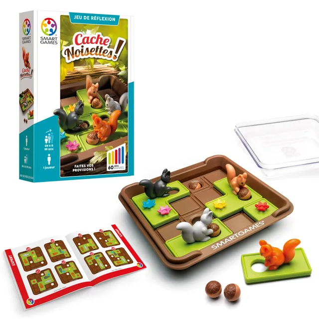 smartgames-cache-noisettes-jeu-logique-cureuils-60-d-fis image 1