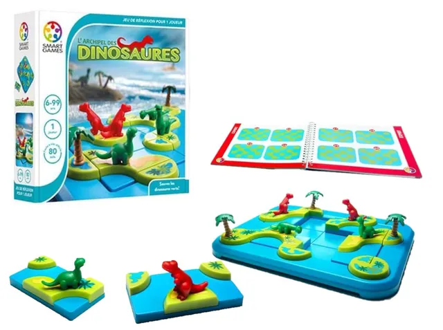 smartgames-archipel-des-dinosaures-jeu-logique-80-d-fis-6-ans image 1