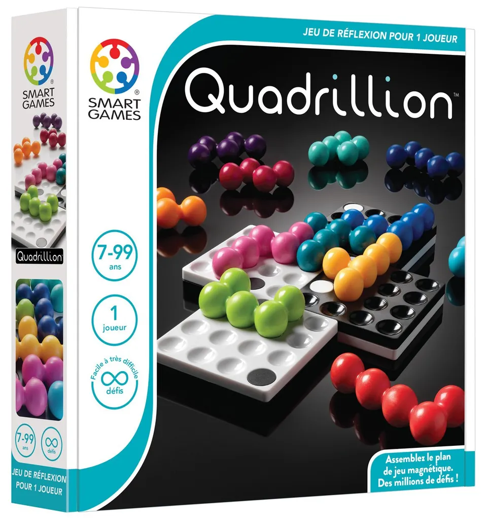 smartgames-quadrillion-jeu-magn-tique-12-pi-ces-80-d-fis image 1