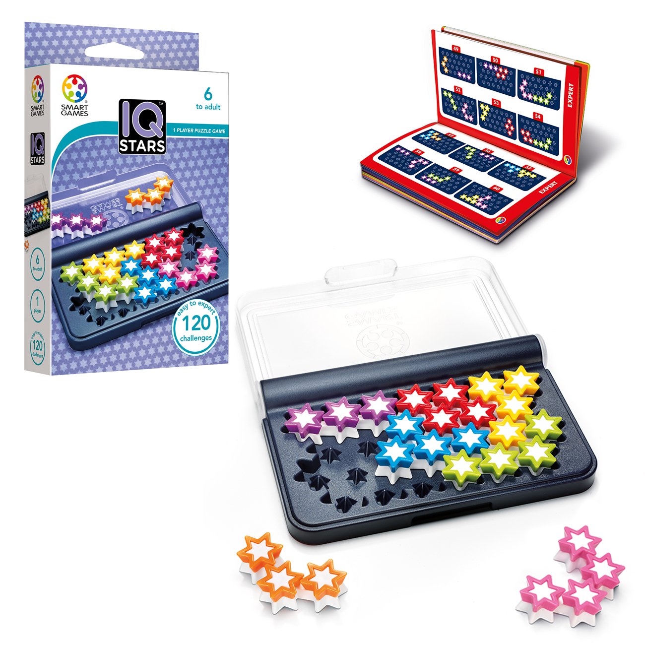 smartgames-iq-stars-casse-t-te-toiles-120-d-fis-solo image 1