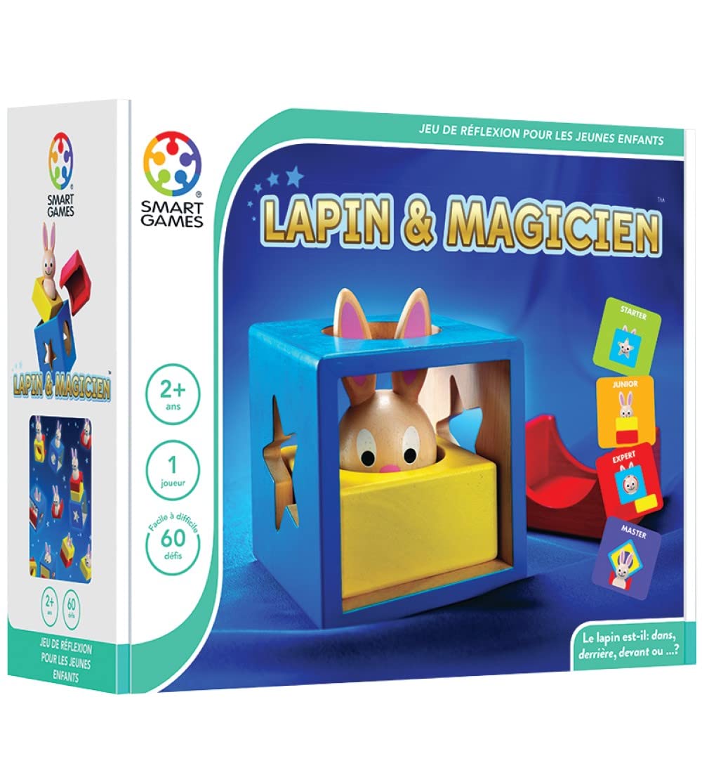 smartgames-lapin-et-magicien-jeu-de-r-flexion-bois-60-d-fis-2-ans image 2