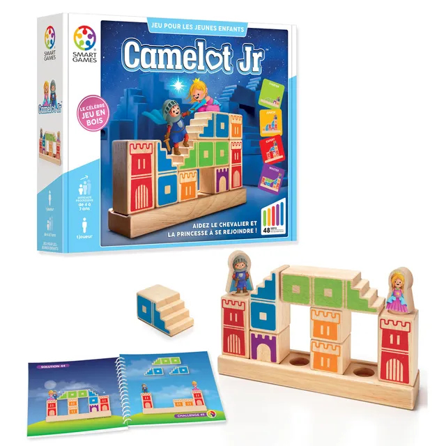smartgames-camelot-jr-jeu-en-bois-48-d-fis-4-ans image 1